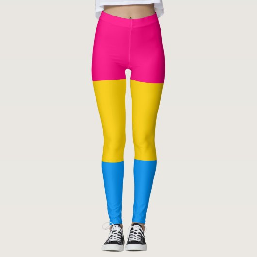 Pansexual Pride Flag Leggings (Voorkant)