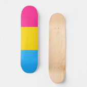 Pansexual Pride Flag LGBTQ Skateboard (Voorkant)