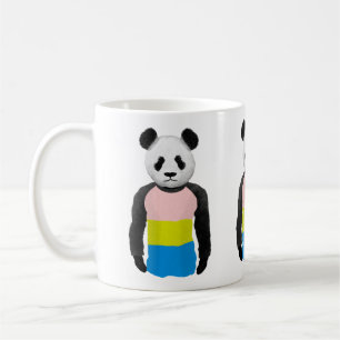 Pansexual pride flag Panda Beer Koffiemok