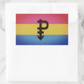 Pansexual Pride Flag Rechthoekige Sticker (Tas)