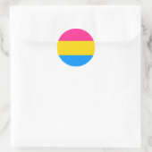 Pansexual Pride Flag Ronde Sticker (Tas)
