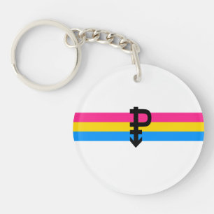Pansexual Pride Flag Sleutelhanger