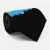 Pansexual Pride flag Stropdas (Opgerold)