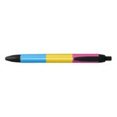 Pansexual Pride Flag Zwarte Inkt Pen (Achterkant)
