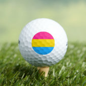 Pansexual Pride Golfballen (Insitu Shirt)