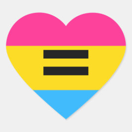 Pansexual Pride Hart Sticker