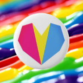 Pansexual Pride Heart Button
