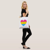 Pansexual Pride Heart Draagtas (Op model)