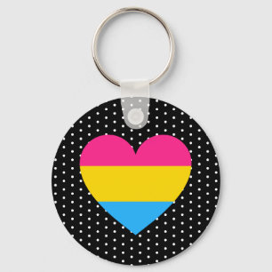 Pansexual Pride Heart Sleutelhanger
