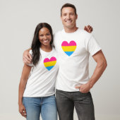Pansexual Pride Heart T-shirt (Unisex)