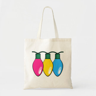 Pansexual Pride kerstverlichting Tote Bag