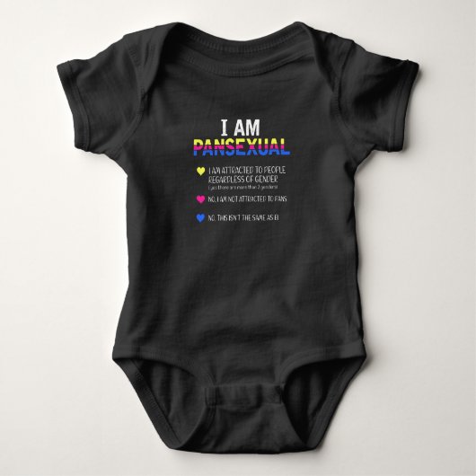Pansexual Pride LGBT Gelijke rechten Romper (Voorkant)