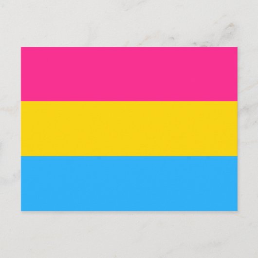 Pansexual Pride (Pan Flag) Briefkaart (Voorkant)