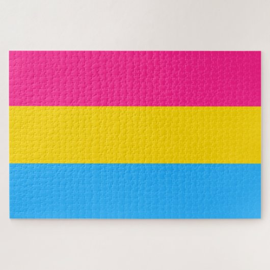 Pansexual Pride (Pan Flag) Legpuzzel (Horizontaal)
