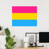 Pansexual Pride (Pan Flag) Poster (Thuiskantoor)