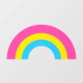 Pansexual Pride Rainbow Flag gepersonaliseerd Raamsticker (Vel)