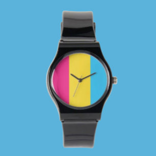 Pansexual Pride Silicone Strap Horloge: Vet & Vibr Horloge