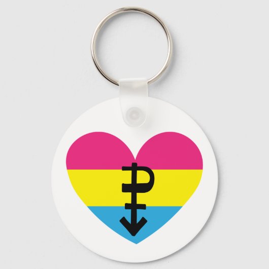 Pansexual pride sleutelhanger (Voorkant)