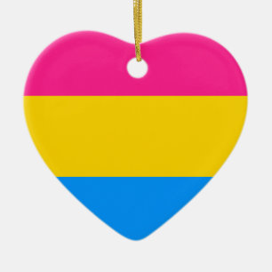 Pansexual pride vlag keramisch ornament