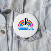 PANSEXUAL RAINBOW-VLAG RONDE BUTTON 4,0 CM (In situ)