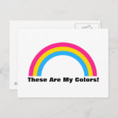 Pansexualité arc-en-ciel fierté Carte postale (Devant / Derrière)