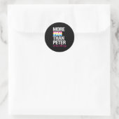 Pansexualiteit - meer paniek dan Peter en twee kee Ronde Sticker (Tas)