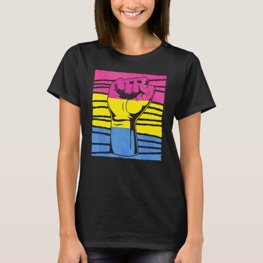 Pansexualiteit Pride Fist Pan Equality Pansexual F T-shirt (Voorkant)