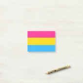 Pansexualiteitvlag Post-it® Notes (Op bureau)