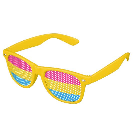 Pansexuality flag Party Shades Retro Zonnebril (Gekanteld)