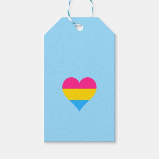Pansexuality pride cadeaulabel (Voorkant)
