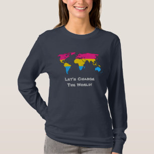 Pansexuality pride carte du monde Sweat - shirt à