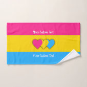 Pansexuality pride flag with text bat towel set bad handdoek (Handdoek)