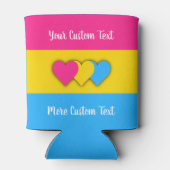 Pansexuality pride flag with text blikjeskoeler (Achterkant)