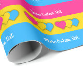 Pansexuality pride flag with text cadeaupapier (Rol Hoek)