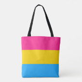 Pansexuality pride flag with text draagtas (Achterkant)