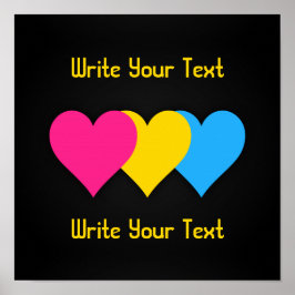 Pansexuality pride harten Poster