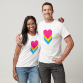 Pansexuality pride hearts T-Shirt (Unisex)