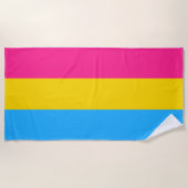 Pansexuality pride strandlaken (Voorkant)