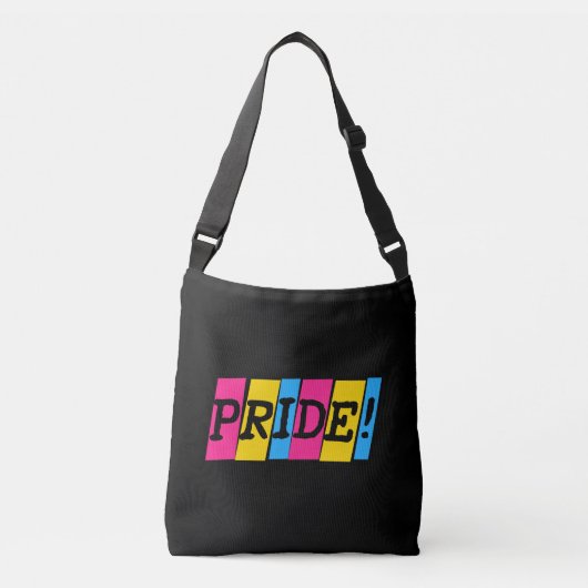 Pansexuality pride text sign crossbody bag crossbody tas (Voorkant)