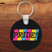 Pansexuality pride text sign sleutelhanger (Voorkant)