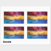 Pansexuele nevel vlag stickers (Vel)