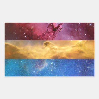 Pansexuele nevel vlag stickers