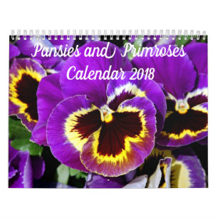 pansieën en primrozen kalender