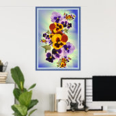 pansieportret uitzicht poster (Thuiskantoor)