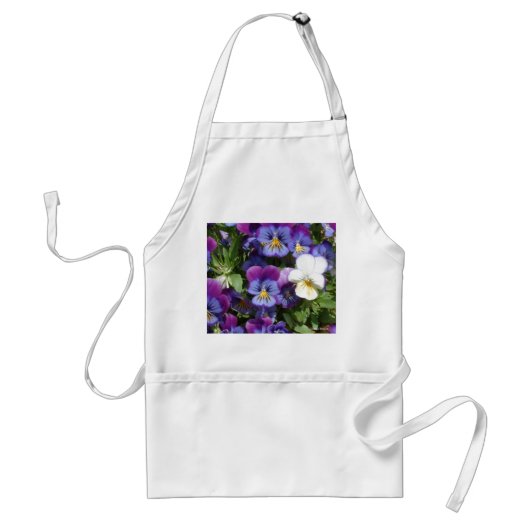 Pansies Apron Standaard Schort (Voorkant)