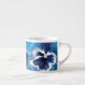 Pansies art bleu espresso mug (Droite)