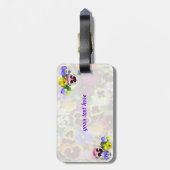 Pansies Bagagelabel (Achterkant verticaal)