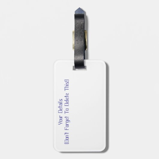 PANSIES BAGAGELABEL (Achterkant verticaal)