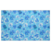 Pansies bleues aquarelle fleur tissu d'art (Fat Quarter)