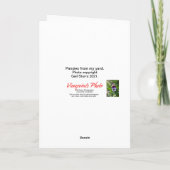 Pansies bleues Carte d'anniversaire (Dos)